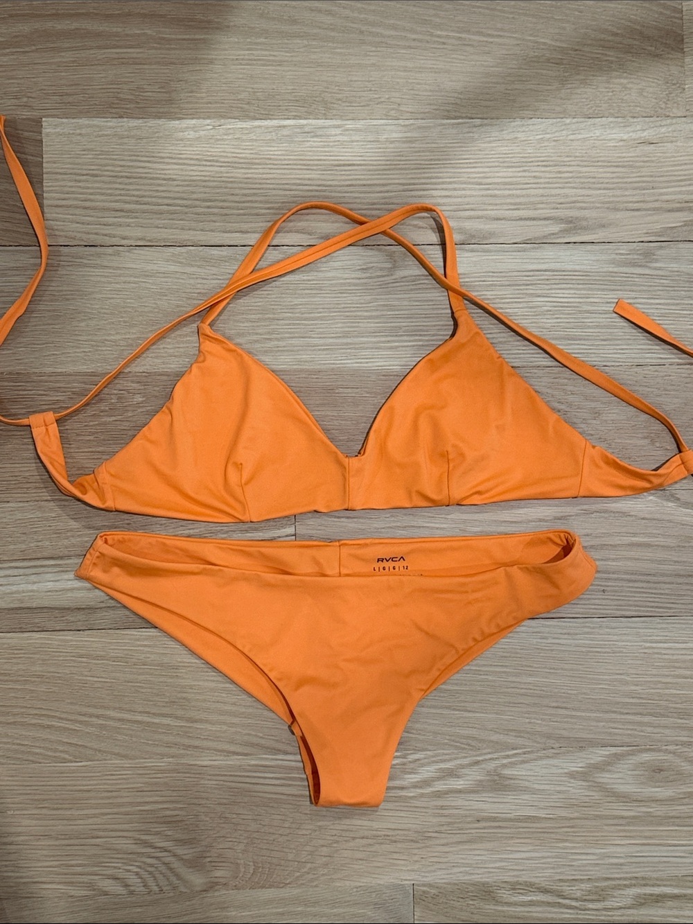 RVCA Orange Triangle Bikini Set